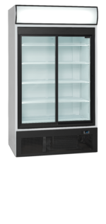 TEFCOLD 2-deurs displaykoeler met kap - FSC1950S