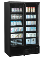 TEFCOLD Zwarte displayvriezer met instelbare planken - Atom Maxi F2DBB - Afbeelding 2