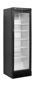 TEFCOLD TOPCOLD VITRINE 375 LT VERTICALE VERLICHTING - CEV425 1 LED Int. White Ext. Black (T401)