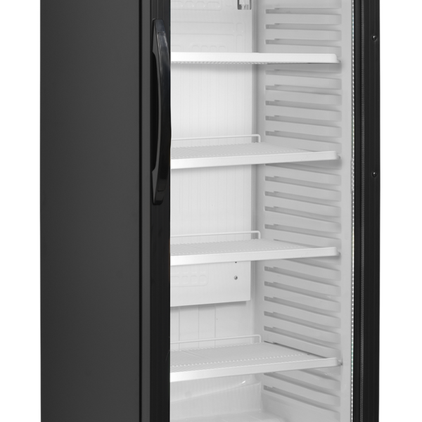 TEFCOLD TOPCOLD VITRINE 375 LT VERTICALE VERLICHTING CEV425 1 LED Int. White Ext. Black (T401)