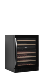 TEFCOLD Zwarte wijnkoeler met glazen deur voor exclusieve presentatie - TFW200-2F