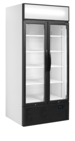 TEFCOLD 2-deurs displaykoeler met canopy - FSC891H
