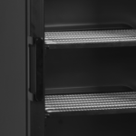 TEFCOLD Zwarte displayvriezer met kap en verwarmde glazen deur - UFSC371GCP Black - Afbeelding 3
