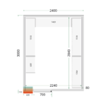 TEFCOLD Professionele koeling - Shelf Rack System Kit