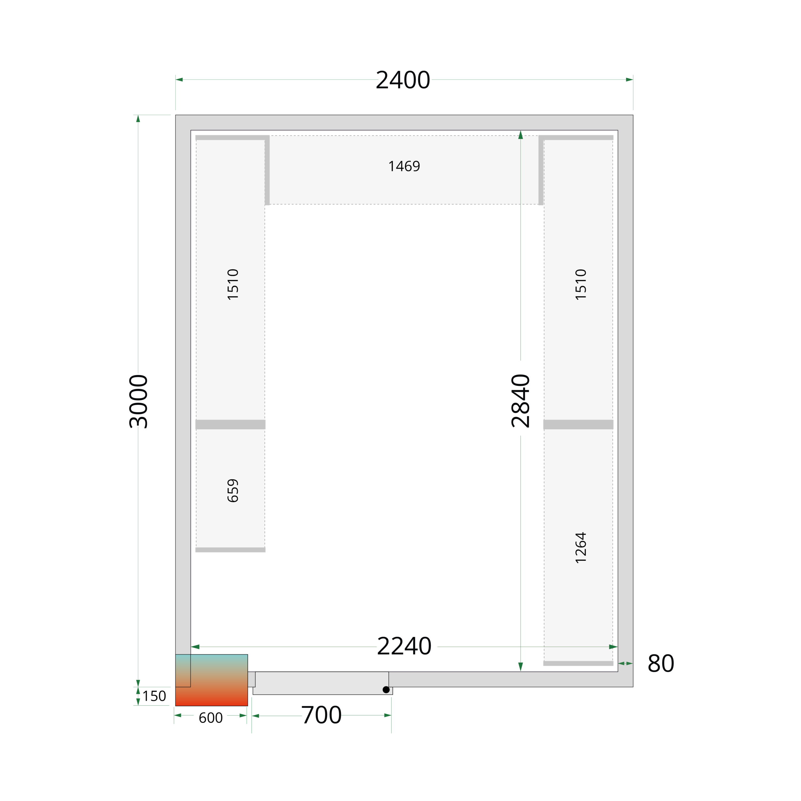 cGVyZmlvbi8wNTcxYWE3Ni05MzNiLTQ3ZGEtYTQ4YS1kZmY2ODgzNDU2YzAucG5n TEFCOLD Professionele koeling - Shelf Rack System Kit - Afbeelding 1