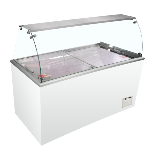 TEFCOLD Statische vitrine voor schepijs IDA600-W1+