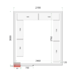 TEFCOLD Professionele koeling - Shelf Rack System Kit