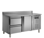 TEFCOLD Koelwerkbank in roestrvij staal met GN1/1-lades en roosters - CK7220