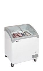 TEFCOLD Elegante diepvrieskist met gebogen glazen schuifdeksels - NIC202SCEB - Afbeelding 2