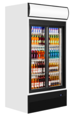 TEFCOLD 2-deurs displaykoeler met kap - FSC1000S - Afbeelding 2
