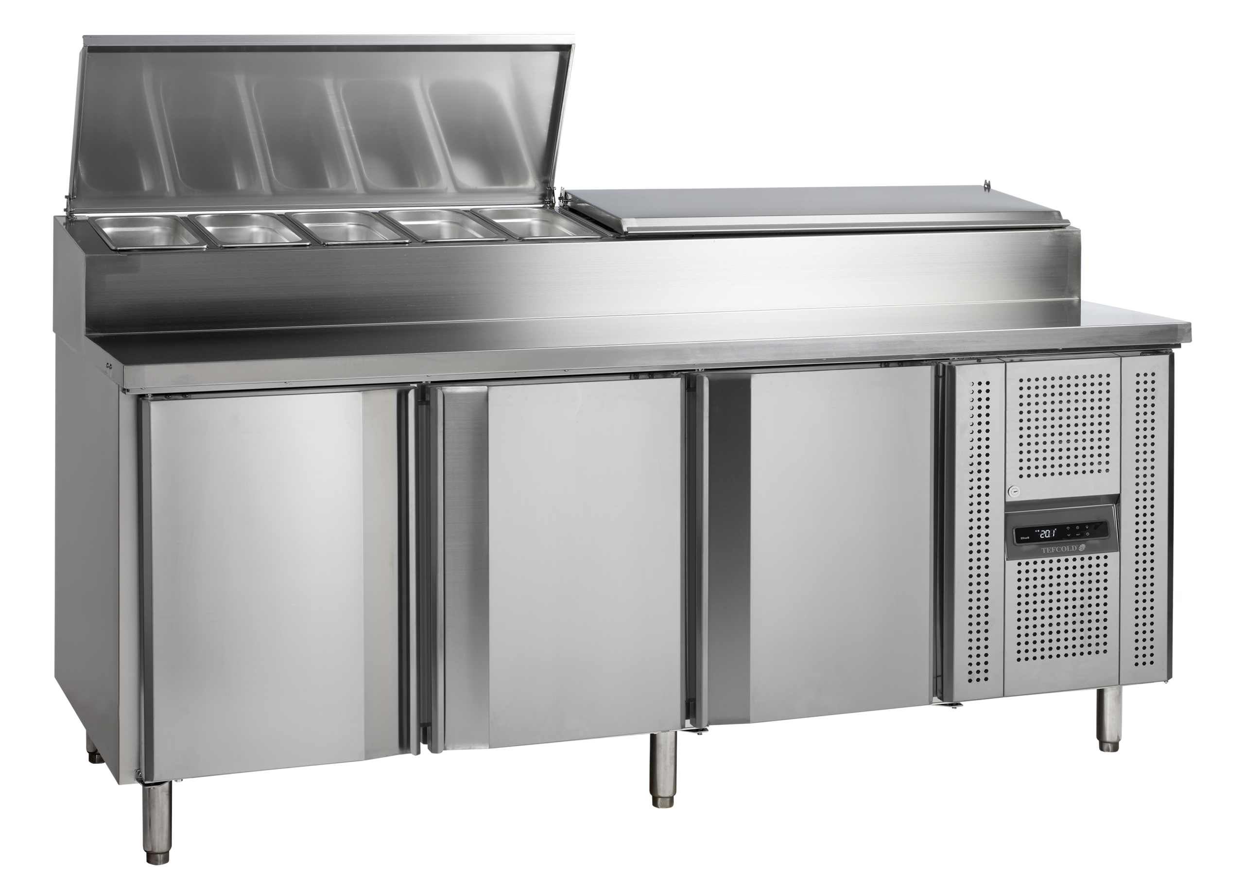 cGVyZmlvbi8xNWU0ZjI2OC1iY2ExLTRhYWYtODlkNC1iMTZmY2YyZWIyODMucG5n TEFCOLD Roestvast stalen counter met koelbak voor GN1/3 pannen - SS8300 - Afbeelding 1