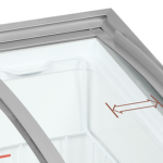TEFCOLD Diepvrieskist met gebogen glazen schuifdeksels - IC102SCEB - Afbeelding 3