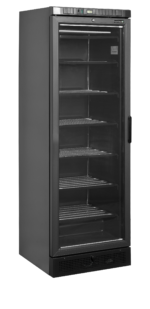 TEFCOLD Displayvriezer met verwarmde glazen deur - UFSC371G Black L/H