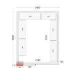 TEFCOLD Professionele koeling - Shelf Rack System Kit