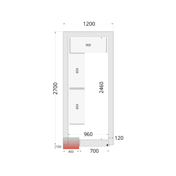 TEFCOLD Professionele koeling - Shelf Rack System Kit