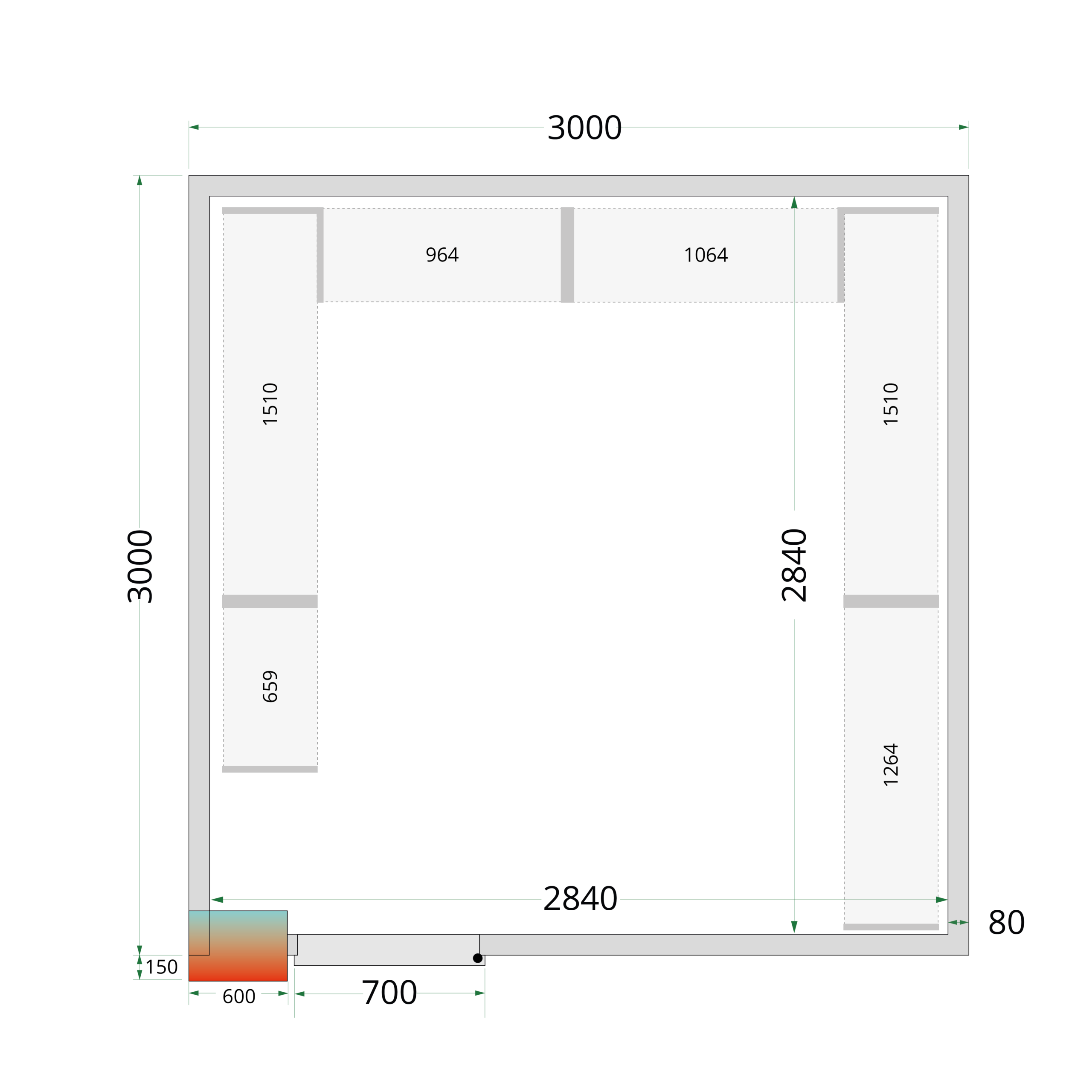 cGVyZmlvbi8xZmZjZWZiNi0yYTI3LTRkNjYtOGM1ZC03M2UwOTE2YzZmMzgucG5n TEFCOLD Professionele koeling - Shelf Rack System Kit - Afbeelding 1