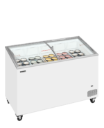 TEFCOLD Diepvrieskist met gebogen glazen schuifdeksels - IC402SCEB - Afbeelding 2