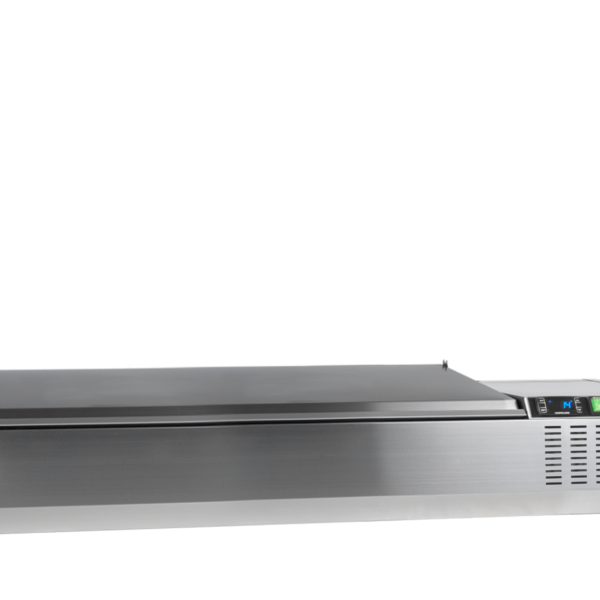 G-Line by TEFCOLD Gekoelde RVS topping unit met deksel - GVC33-150 S/S