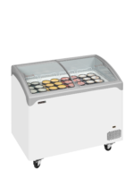 TEFCOLD Elegante diepvrieskist met gebogen glazen schuifdeksels - NIC302SCEB - Afbeelding 2