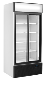 TEFCOLD 2-deurs displaykoeler met canopy - FSC891S