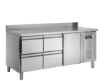 TEFCOLD Koelwerkbank in roestrvij staal met GN1/1-lades en roosters - CK7340