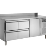 TEFCOLD Koelwerkbank in roestrvij staal met GN1/1-lades en roosters - CK7340