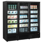 TEFCOLD Zwarte displayvriezer met instelbare planken - Atom Maxi F3DBB - Afbeelding 2