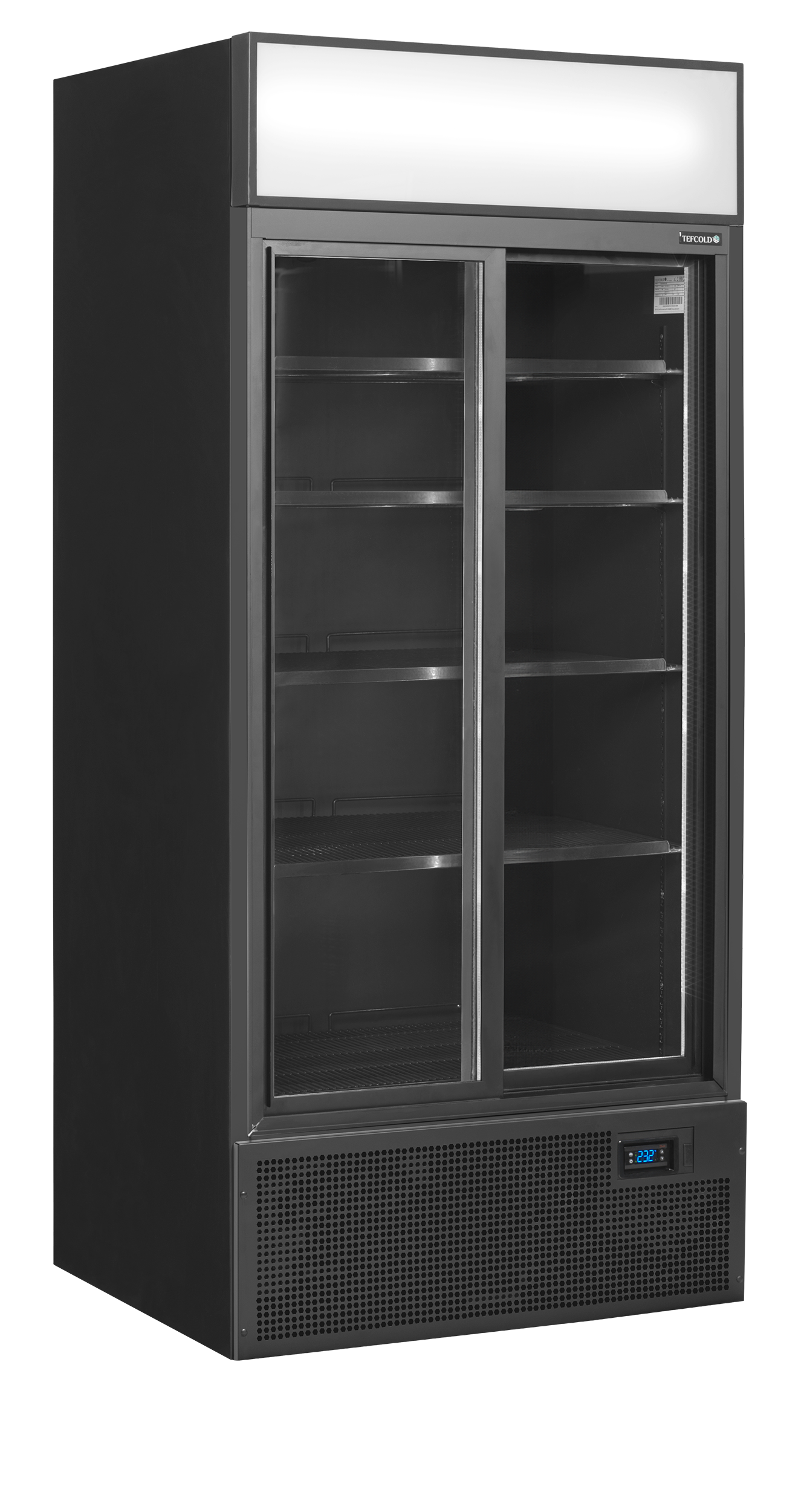 cGVyZmlvbi8zMWE3MTRmMS1kNWVmLTRmYTYtYmU2Yy1mNWViN2MyZjE2NmYucG5n TEFCOLD Zwarte 2-deurs displaykoeler met canopy - FSC891S Black - Afbeelding 1