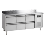 TEFCOLD Koelwerkbank in roestrvij staal met GN1/1-lades - CK7360