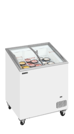 TEFCOLD Diepvrieskist met gebogen glazen schuifdeksels - IC202SCEB - Afbeelding 2