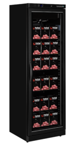TEFCOLD Zwarte displayvrieskast met glazen deur - UF400VGB - Afbeelding 2