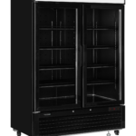 TEFCOLD Elegante zwarte displayvriezer met lichtbak - LGC5000B