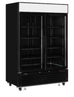 TEFCOLD Elegante zwarte displayvriezer met lichtbak - LGC5000B