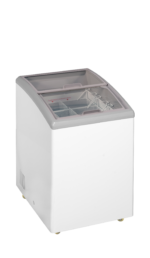 TEFCOLD Elegante diepvrieskist met gebogen glazen schuifdeksels - IDC152-W1