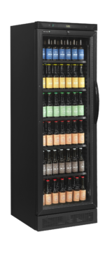 TEFCOLD Flessenkoeler met aan linkerkant scharnierende deur - CEV425 BLACK L/H - Afbeelding 2