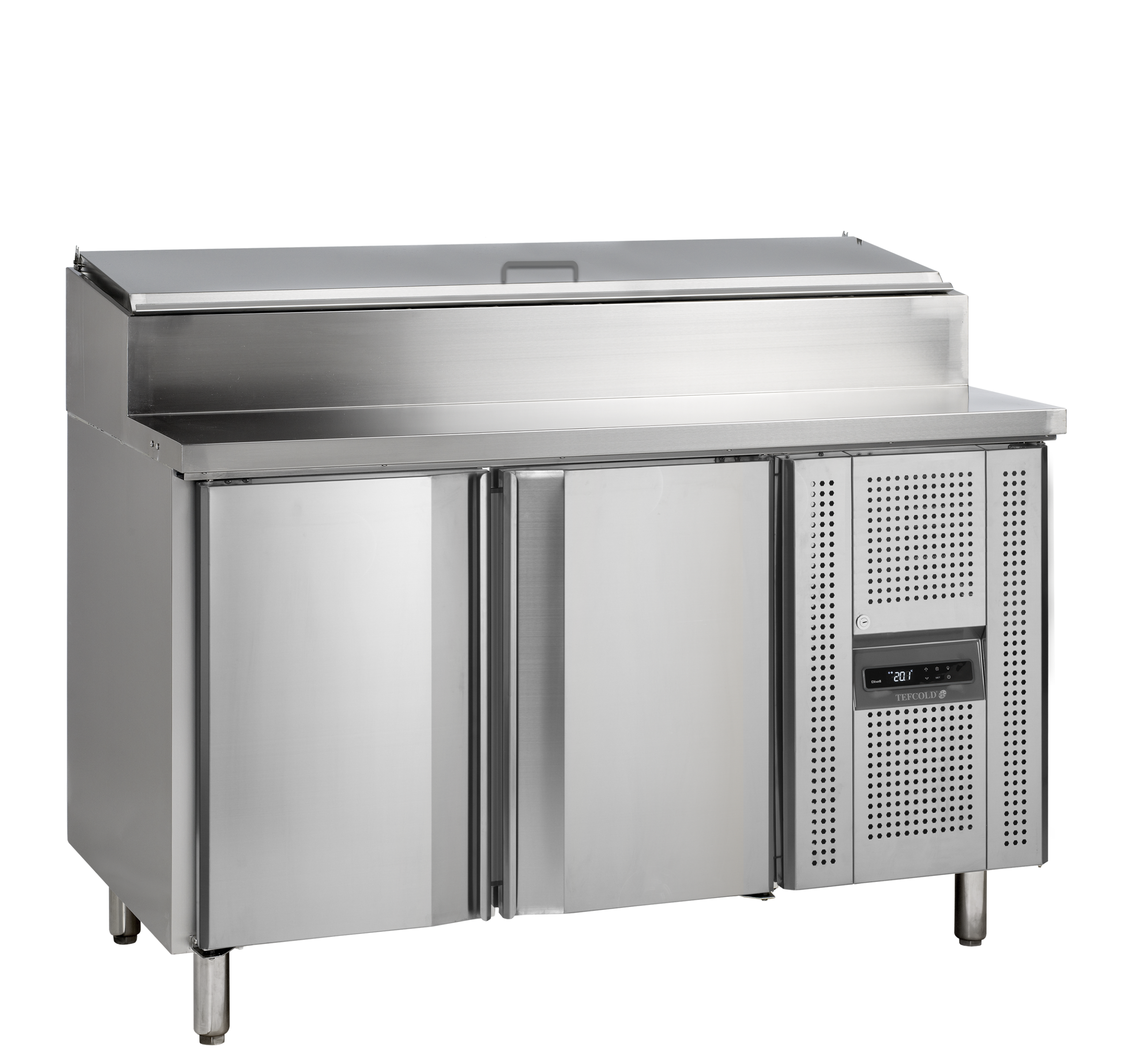 cGVyZmlvbi8zYzczMTc0NS0zYTU0LTQyYWItYjI3My05OWQ2ZDczZjhhZmMucG5n TEFCOLD Roestvast stalen counter met koelbak voor GN1/3 pannen - SS7200 - Afbeelding 1