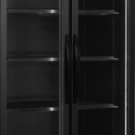 TEFCOLD Zwarte 2-deurs displaykoeler met schuifdeuren - FS890H BLACK - Afbeelding 3