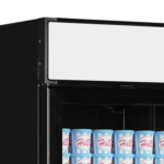 TEFCOLD Elegante zwarte displayvriezer met lichtbak - LGF2500B - Afbeelding 3