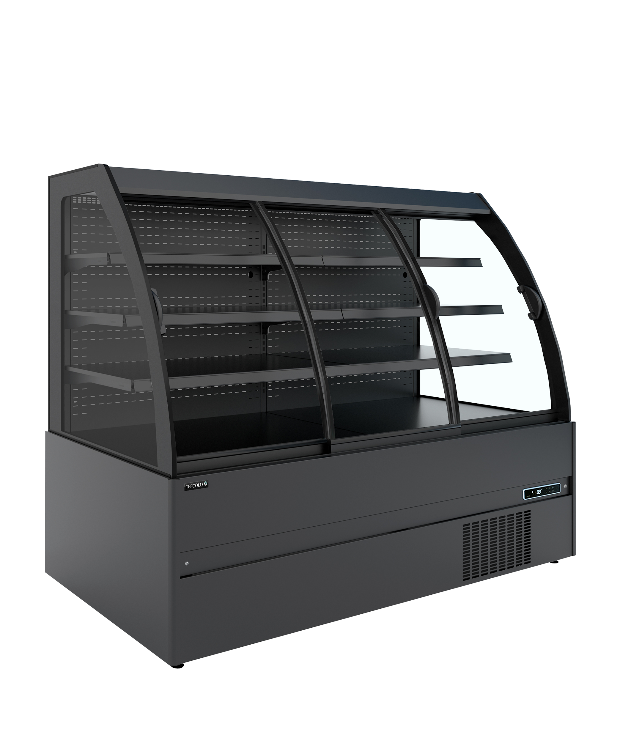 cGVyZmlvbi9hYjA5MWIzMC0yNzhjLTQwYmItYjEyNi03MDRkZTBhMDY0ZTkucG5n TEFCOLD Compacte zwarte wandkoeler met schuifdeuren - MC+B200S Low LED - Afbeelding 1