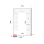 TEFCOLD Professionele koeling - Shelf Rack System Kit