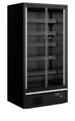 TEFCOLD 880 mm diepe multideckkoeler met deuren - Galaxy+ GP10FGD Maxi Black