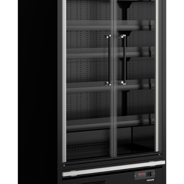 TEFCOLD 880 mm diepe multideckkoeler met deuren - Galaxy+ GP10FGD Maxi Black