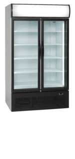 TEFCOLD 2-deurs displaykoeler met kap - FSC1950H
