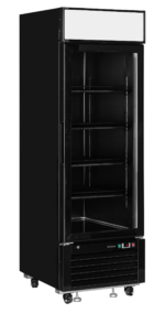 TEFCOLD Elegante zwarte displayvriezer met lichtbak - LGC2500B