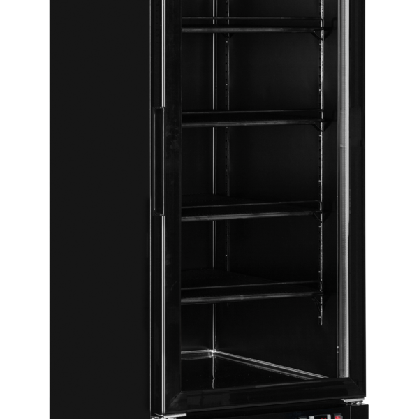 TEFCOLD Elegante zwarte displayvriezer met lichtbak LGC2500B