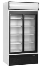 TEFCOLD 2-deurs displaykoeler met kap - FSC1000S