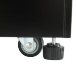 TEFCOLD Koelvitrinecounter met plat glazen front en bovenblad - PDA3-CTF120B-1 - Afbeelding 3