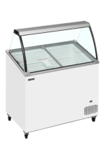TEFCOLD Vriezer voor schepijs - schuin oplopend met bovenblad - IC302SCE-SO