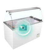 TEFCOLD Statische vitrine voor schepijs - IDA200-W1+