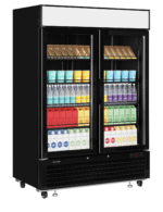 TEFCOLD Elegante zwarte displayvriezer met lichtbak - LGC5000B - Afbeelding 2